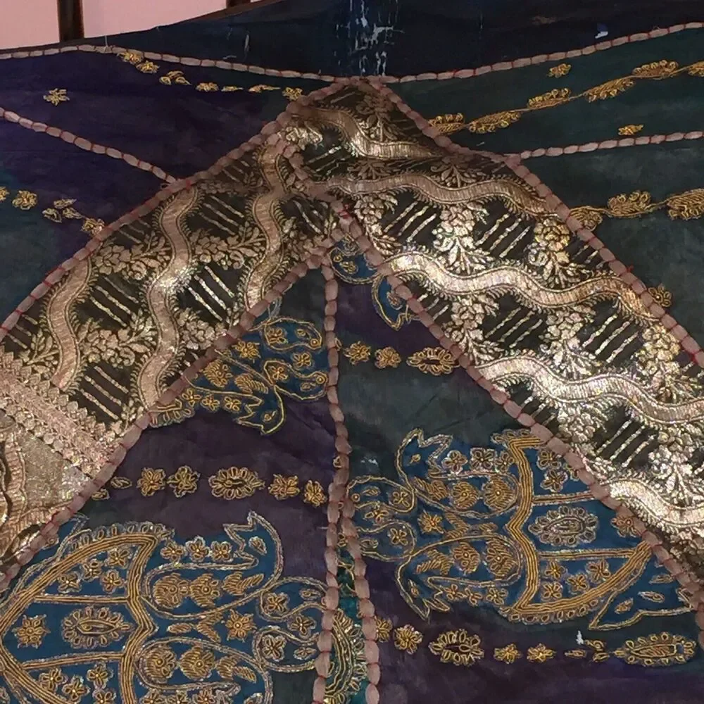 Indian / Indonesian Blanket/ Rug/ Wall ? 92”L x 74” W READ